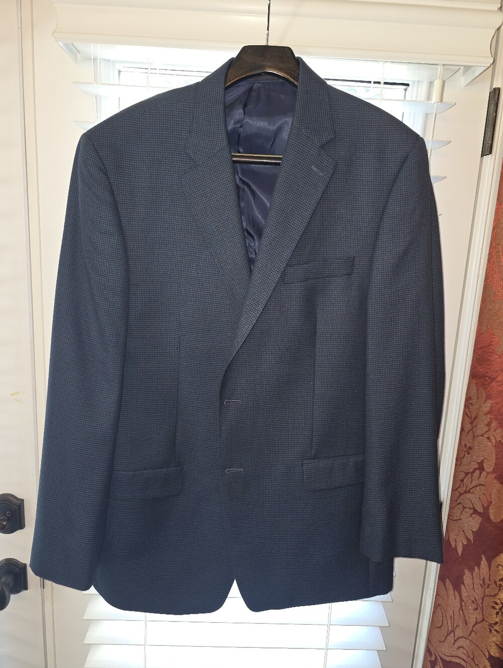 Lauren Ralph Lauren Navy Textured Sport Coat